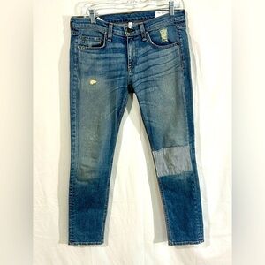 Rag & Bone “Tomboy” Distressed Patchwork Jeans | size 27